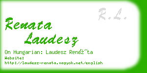 renata laudesz business card